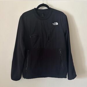 North Face fleece multi zip crew neck